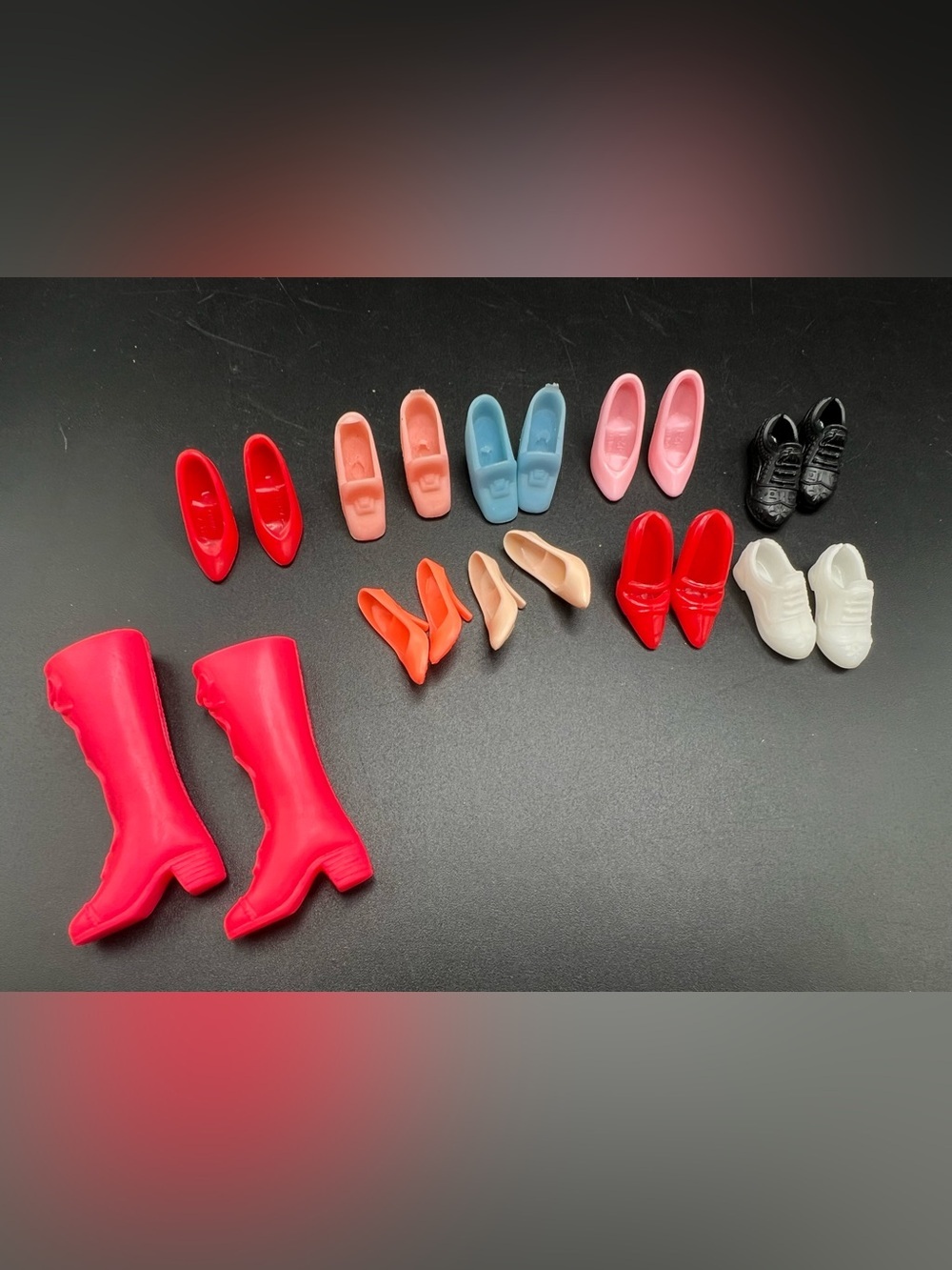 Vintage Barbie Shoe Lot Boots, Heels, Tennis Shoes Mixed Bundle